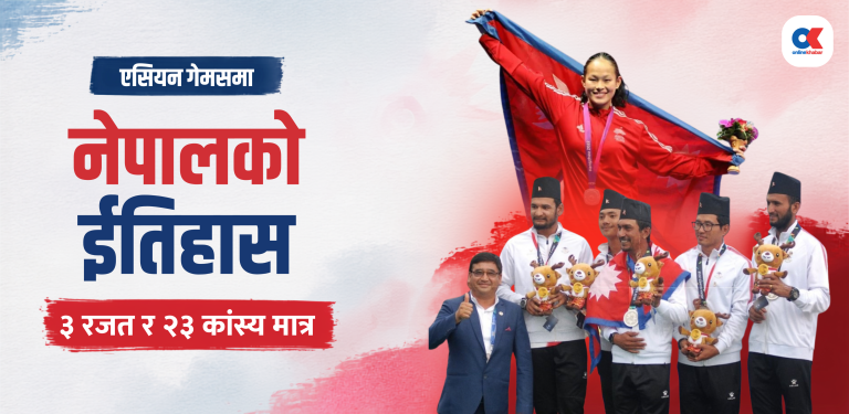 एसियन गेम्समा नेपाल : ७५ वर्षमा ३ रजत र २३ कांस्य, अझै स्वर्णको प्रतीक्षा